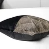 Kudde Fashion Cool Black Geometric Decorative Throw Pillow/Almofadas Case 30x50 45 50 European Modern Cover Home Decorating