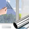 Stickers de fenêtre Film réfléchissant en verre unidirectionnel auto-adhésif anti 99 Persenté UV Insulaté Foil Intimité pour les bureaux des maisons
