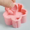 Bakning mögel blommig rosa verktyg baksida efterrätt fondant diy handtryck kex skärare kakor mögel kaka maker