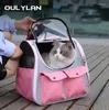 Kattbärare orylan bärväskor andas husdjur liten hund ryggsäck reseutrymme transportväska bär hundar