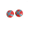 Orecchini per borchie D007 Fashion Golden Blue Red Round Set Women Gioielli di alta qualità