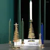 Bandlers Solder de Noël texturé Nordic Wedding Exquis Banquet Candabro Living WEIHNACHTSDEKO DÉCORATIONS HOME CY50CS