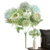 Decorative Flowers Peonies Bouquet Vintage 7 Stems Peony Dining Table Centerpieces Simulation Flower For Wedding Party Home Decoration