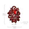 Brooches Luxury Exaggerated Full Crystal Flower Badges For Women Men Fashion Exquisite Rhinestone Classic Corsage Accessories