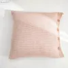 Pillow Pink Soft Cotton Knit Cover Green Vintage Ivory Grey Solid Case 45cm Button Open Home Decoration Nordic