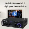 アンプBluetoothサウンドアンプHifiデジタルパワーアンプホームシアターBT 298Proチャンネル2.0 Max 800WサポートFMラジオ2micアンプ