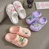 Slippers White Hole Shoes Clogs Female Operating Room Wrapped Head Slippers Nonslip Soft Bottom Nurse Sandals Cartoon Beach Shoes