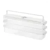 Storage Bottles Dumpling Box Transparent Refrigerator Organizer Stackable Household Freezer Solution 3 Layer Food Container