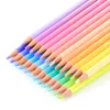 Ołówki Brutfuner Macaron 24 kolory żywe pastelowe kolorowe ołówki miękkie drewniane kolorowe ołówki