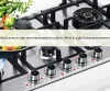 2 Packs Flammenindikator Etikett Aufkleber Ofen Ersatz Stoßfänger Klebstoffknopf Symbol Stoßfänger Cook Top Kocher Cooker Top Markierung