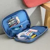 Casos Estudiante de lápiz de kokuyo japonés con caja de lápices de gran capacidad Vintage Papelery Bag Cosmetic Bag Suministros escolares