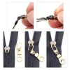 Removable Metal Zipper Slider for Clothes and Bags, DIY Sewing Material, Sliders, Suitcase, Slider for Bags, 5PCs