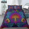 Set di biancheria da letto a casa vivente di lusso 3d Dragonfly Stampa 2/3 pezzi comodi piuminipioncali cuscino eu/us/Au size