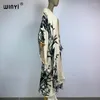 Kimono africain Boho mode imprimé maillot de plage, Cardigan élégant, Sexy, vêtements Maxi de vacances, robe de soirée, 2024