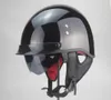 TKOSM Motorcycle Helmet Cascos Para Moto Open Half face Casco Moto Vintage Jet Capacetes de Motociclista with Dual Lens2368661