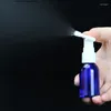 Botellas de almacenamiento 50pcs 30 ml mini viajes transparente de maquillaje marrón blanco herramienta de maquillaje azul plástico atomizadores de rociador de perfume nasal cosmética cosmética