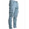 Women's Jeans Mens Side Pocket Small Foot Tight Mid Waist Washed Plus Size Slim Fit Men Clothing