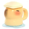 Tassen Keramik Capybara Tasse 400 ml Tasse Kaffee Bade -Espresso mit Nicht -Slip -Deckel -Tischzubehör