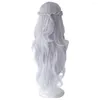 Party Supplies Venat Cosplay Fantasy Wigs Outfits Game Final XIV Rollplay Sliver Long Wig Costume Accessories Women Halloween Suit Prop