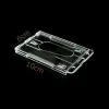 Clear Vertical Hard Plastic Badgeder Double Card ID Transparent Transparent 10x6cm Credit Card Carte