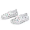 Casual Shoes INSTANTARTS Cartoon Tooth Print Slip-on Breathable Dental Comfortable Flat Nursing For Women Loafers
