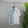 Men's Polos Designer 2022 Printemps et d'été Nouveau coton de haute qualité T-shirt de panneau de cou rond à manches courtes J6fw