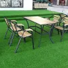 Grönt konstgräsgräsgräs matta matta realistiskt falsk gräsmatta för inomhus/utomhus trädgårdslandskap