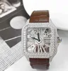 Wysokiej jakości lód vvs 1 39,8 mm mężczyzn Mężczyznę MOISSANITE Watch Pass Pass Tester Diamond