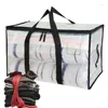 Förvaringspåsar stor kapacitet rörande tung handväska starka handtag totes bagageväska för garderob täcke kläder arrangör