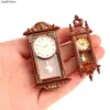 Kitchens Play Food 6 Styles 1 12 Dollhouse Miniature Wall Clock Play Doll House Miniaturas Home Decor Accessories Toy Pretend Play Furniture Toy 2443