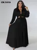 Work Dresses CM. Plus Size Women's Set Solid Blouse Shirt And Big Swing Maxi Long Skirt Suit Curve Ins Two Piece Fitness Outfits