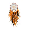 Dekorativa figurer Dream Catcher Wall Decor Boho Circular Net Hanging Ornament för hemmet vardagsrum Party Dorm Halloween dekoration