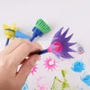 Party Favor 4pcs / Set Rotate Spin Paint Drawing Sponge Brushes Kid