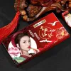 Rossetto 6pcs/set in stile cinese set regalo di rossetto set durente idratante idratante rossaso rosso cosmetici da donna set di bellezza di bellezza