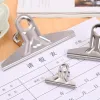 Markierungen 20 PCs/Lot Grip Clips Bulldog -Clips Zeitungsbrief Snacks Bag Sketchpad Clips Metall Clip Größe 118 mm/150 mm Schreibwaren Clips