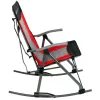 Furnishings Trail Camping Rocking Chair, Red Camping Chairs Folding Chair Naturehike Outdoor Chair Fishing Chair