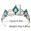 Klipy do włosów luksusowe kryształowe tiary i korony Rhinestone Prom Diodem Crown for Women Bridal Wedding Akcesoria Biżuteria Tiara Prezent