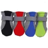 Dog Apparel Shoes Anti-slip Spring Summer Boots Protector Reflective Straps Chihuahua Teddy Breathable Net Pet Shose