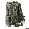 Outdoor -Taschen 50l Militärtaktischer Rucksack 4 in 1 Rucksack -Beutel Molle Cam Wanderung Klettern Travel Armee Mtifunktion Drop Lieferung Sport OTMSK