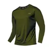 Men's T-Shirts Men Long Sleeve Sport T-shirt Quick Dry Running Shirt Breathable Anti-sweat Top Gym T Shirt Men Fitness Gym Clothing Men 2023 2443