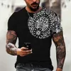 T-shirts masculins 2023 Nouveau t-shirt pour hommes Viking T-shirt T-shirt Crewneck Top Retro Street Classic Classic Short T-shirt T-shirt surdimensionné 2xs-6xl 2443