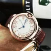 Carty 40mm automatische mannen man Mechanisch horloge mode herenhorloge hoogwaardige roestvrijstalen staalblauwe ballon horloge ontwerper kijken saffierlenzen