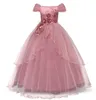 Elegante abito da sera da ballo da ballo Kids Princess First Communione Teenager Rose9700581
