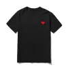 2023 Play Mens T -shirtontwerper Red Commes Heart Women Garcs S Badge Des Quanlity TS Cott CDG Borduurwerk korte mouw BG T4GH#