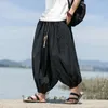 Men's Pants Mr.nut Cotton Linen Oversize Loose Harem Retro Clothing Baggy Lantern Unisex Street Jogger Trousers