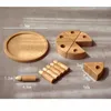 Cuisines jouent la nourriture en bois anniversaire coupe gâteau bébé toys jouet cognitif pour bébé gâteau en bois jeu des jouets en bois bricolage jouet de cuisine bricolage pour enfants 2443