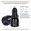 Andra interiörstillbehör Ny snabbladdning 3.0 Car Charger Cigarettändare Socket Adapter QC Dual USB Port Fast för telefon DVR Mp3 D Otsfo