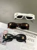 Óculos de sol de luxo de designer 40194 Saijia Óculos de sol Sun Board preto oval versátil rosto pequeno anti -UV óculos de sol pequenos copos de moldura 2d0k