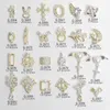 10pcslot 3d Cross Wings Zircon Zircon Crystals Alloy S Jewelry Nail Art Decorations Nails Accessories Swarms Supplies G1644 240328