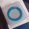 Définit un ensemble de places à facettes d'apatite Collier 34 mm + bracelet 40 cm 16 cm en gros perles FPPJ